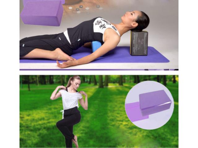Pilates EVA Yoga Block Brick Sports Exercise Fitness Gym