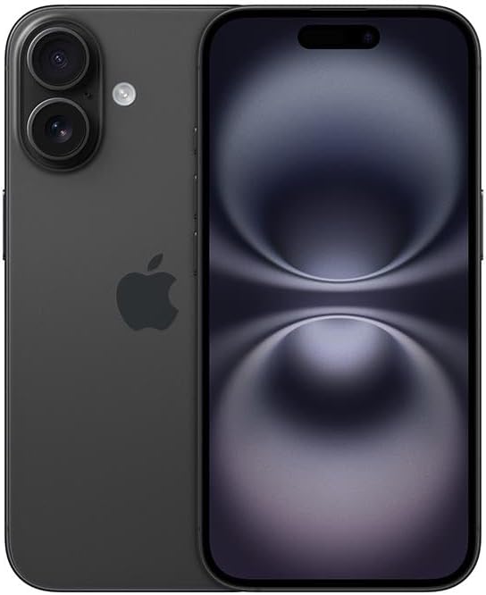 Apple iPhone 16 Plus, US Version, 256GB, Black – Unlocked (Renewed)