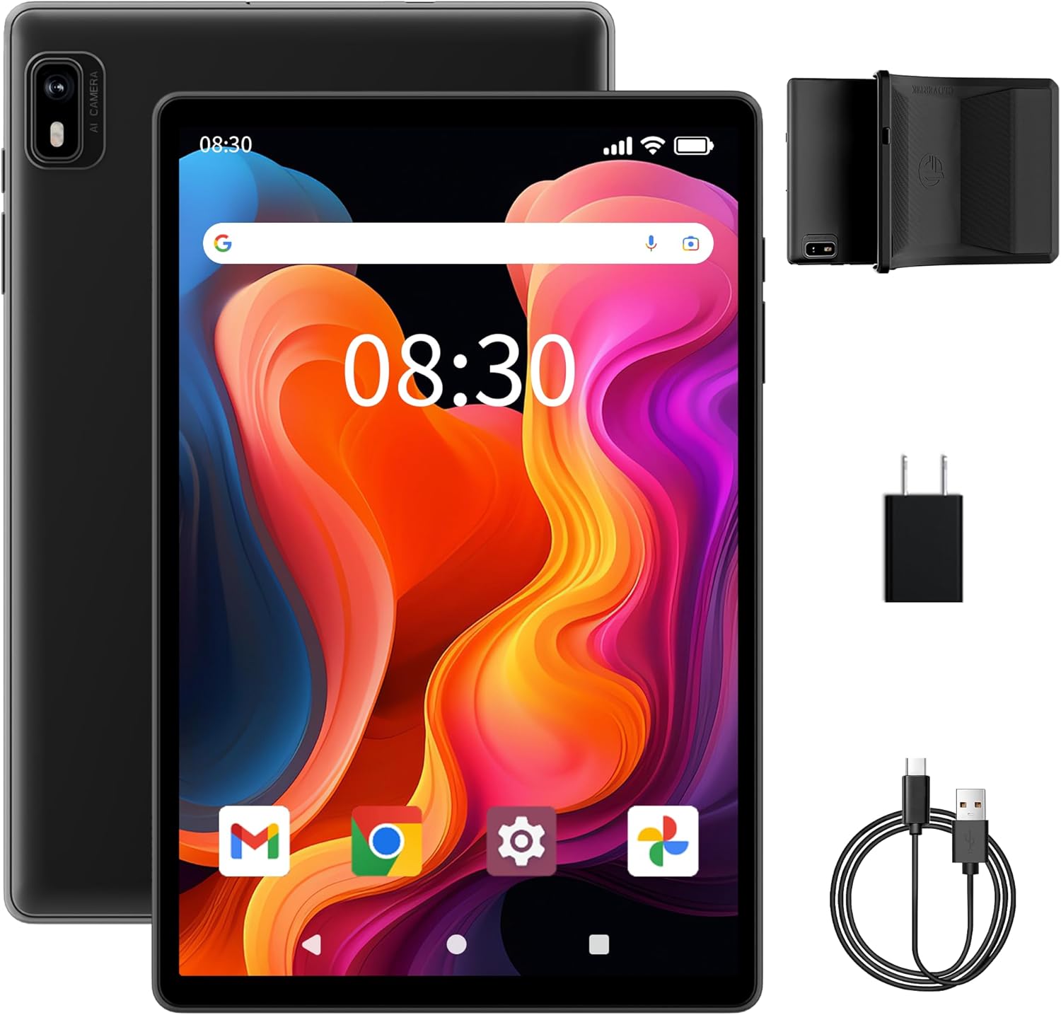 10inch Android 13 Tablet with SIM Card Slot, 4G Tablet Phone Make Calls, Cellular Tablets, 3GB+32GB, 1TB TF Expandable, GPS Tablet with Case, 8MP Camera, 5G WiFi, BT 5.0